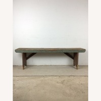 Antique Primitive Farmhouse Wood Bench 