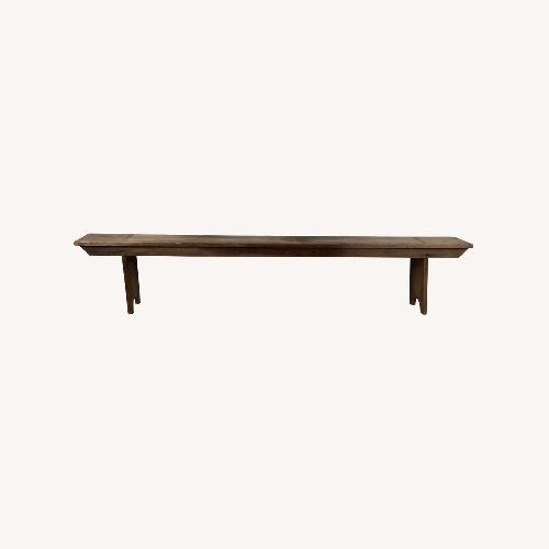 Used Antique Farmhouse Bench with Tongue & Groove for sale on AptDeco