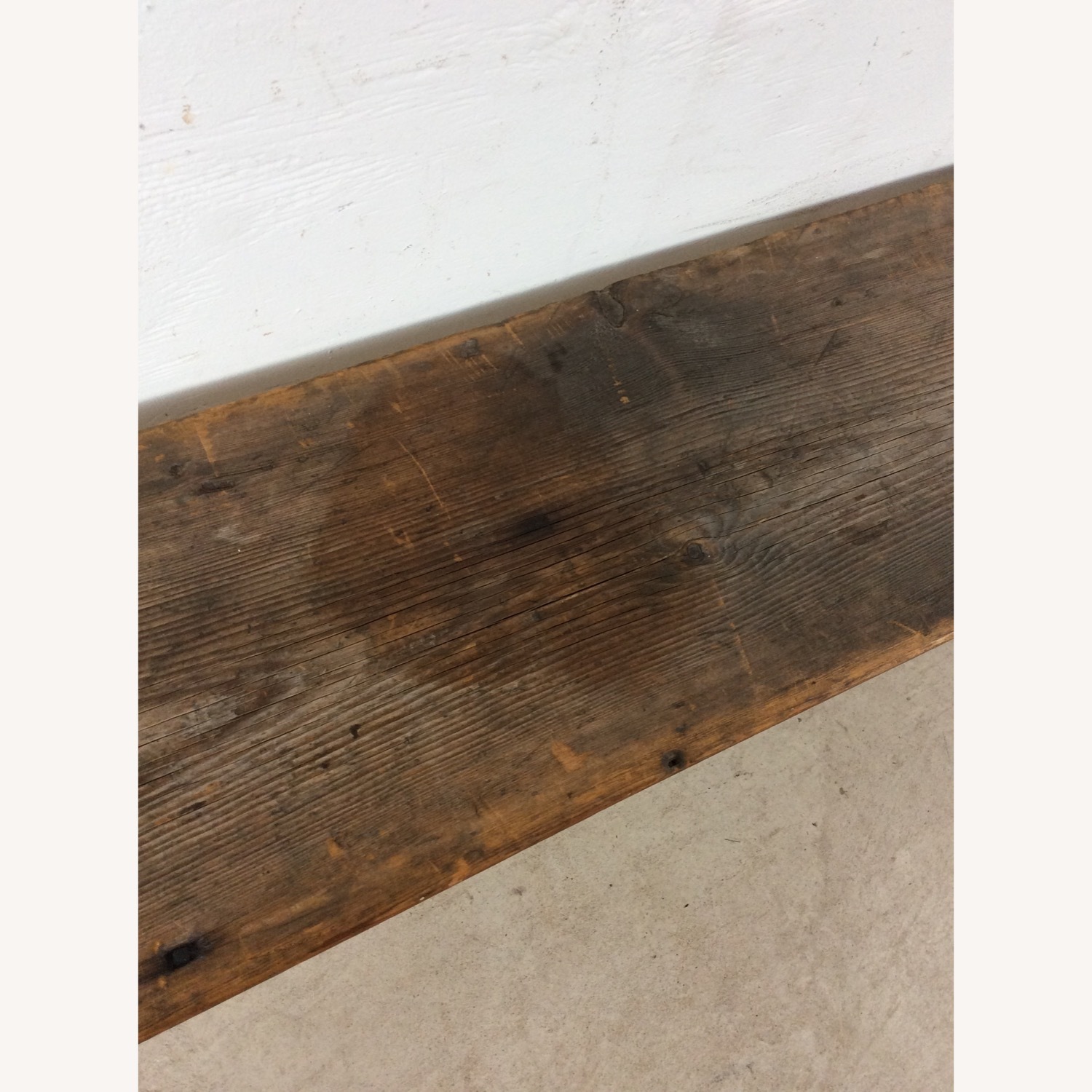 Antique Farmhouse Bench with Tongue & Groove - image-9