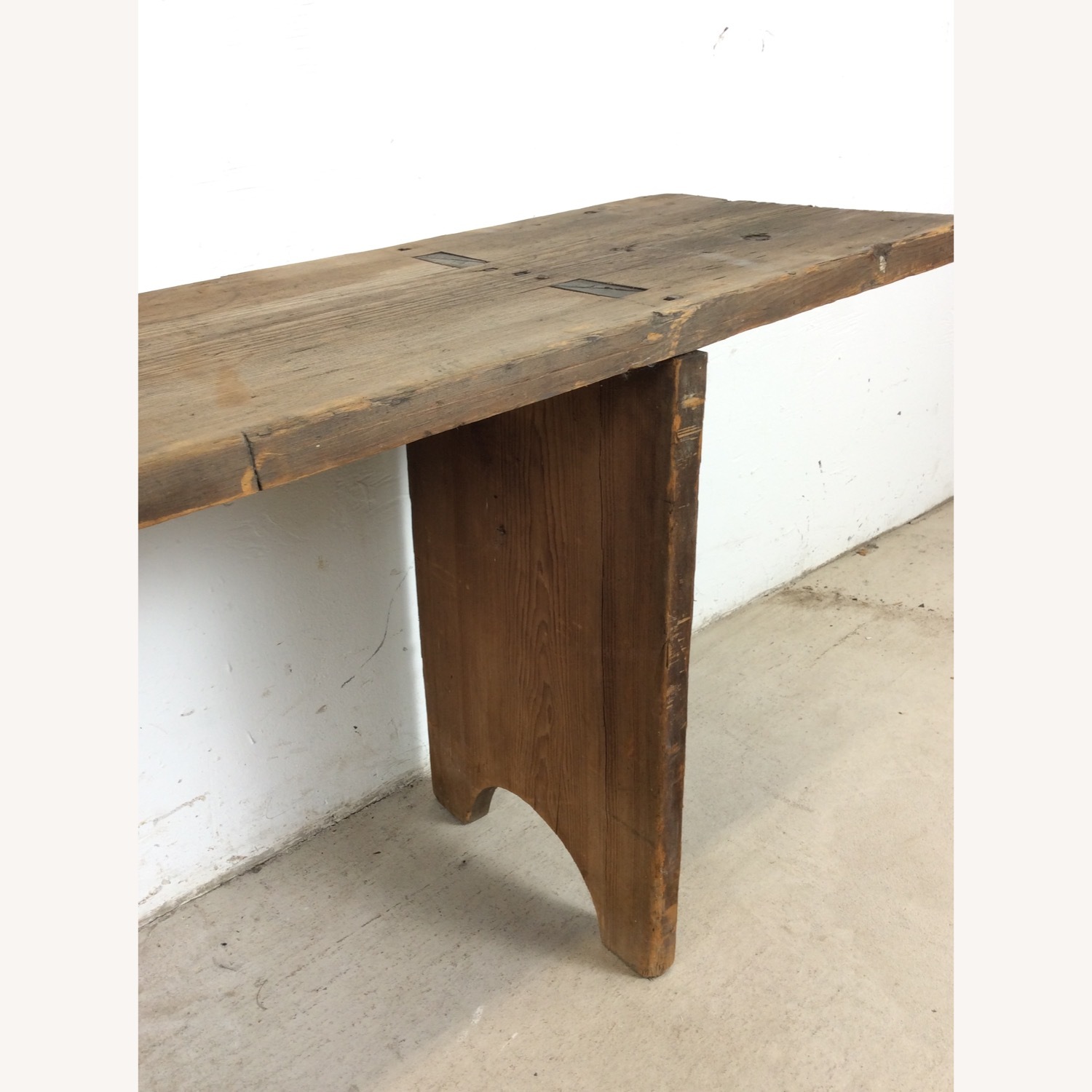 Antique Farmhouse Bench with Tongue & Groove - image-18