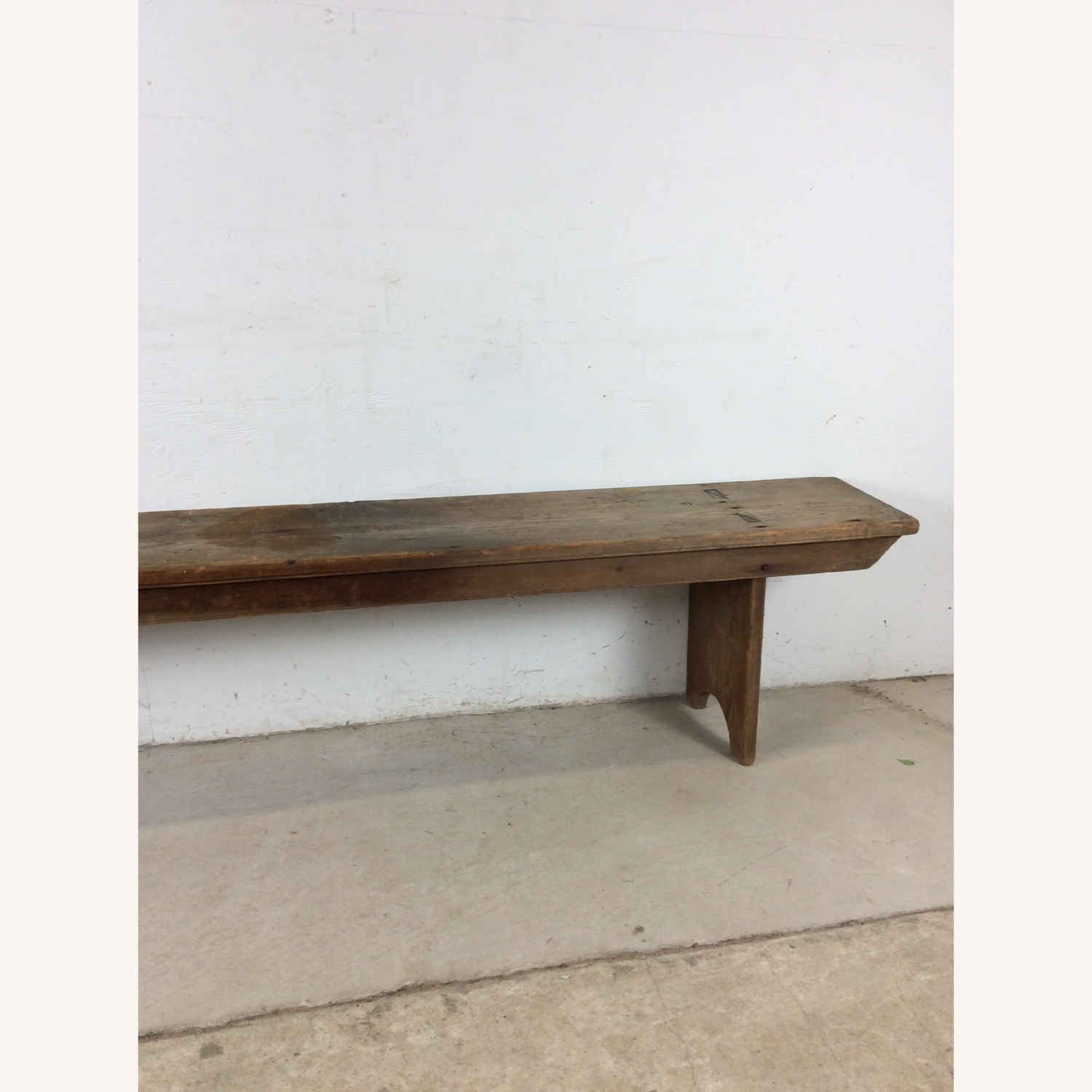 Antique Farmhouse Bench with Tongue & Groove - image-5