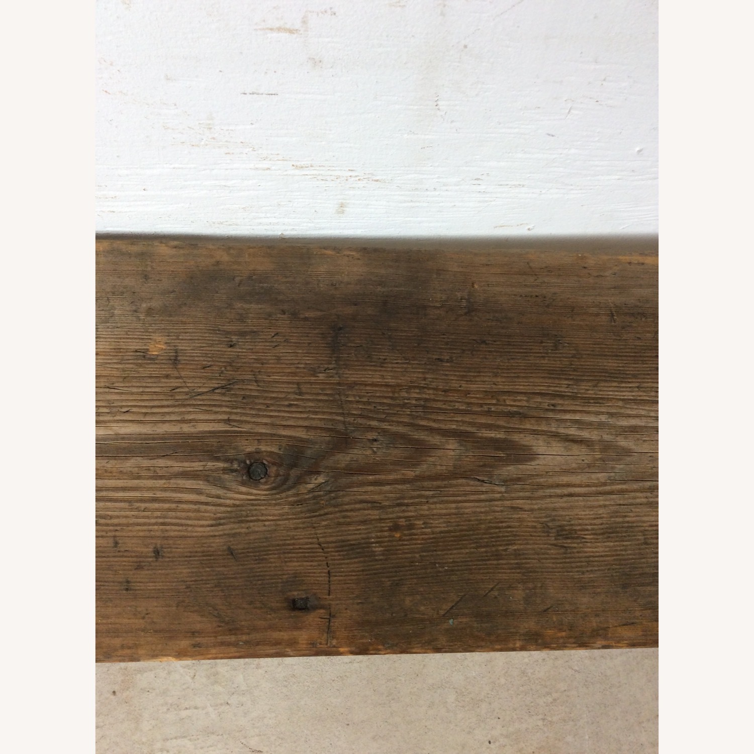 Antique Farmhouse Bench with Tongue & Groove - image-8