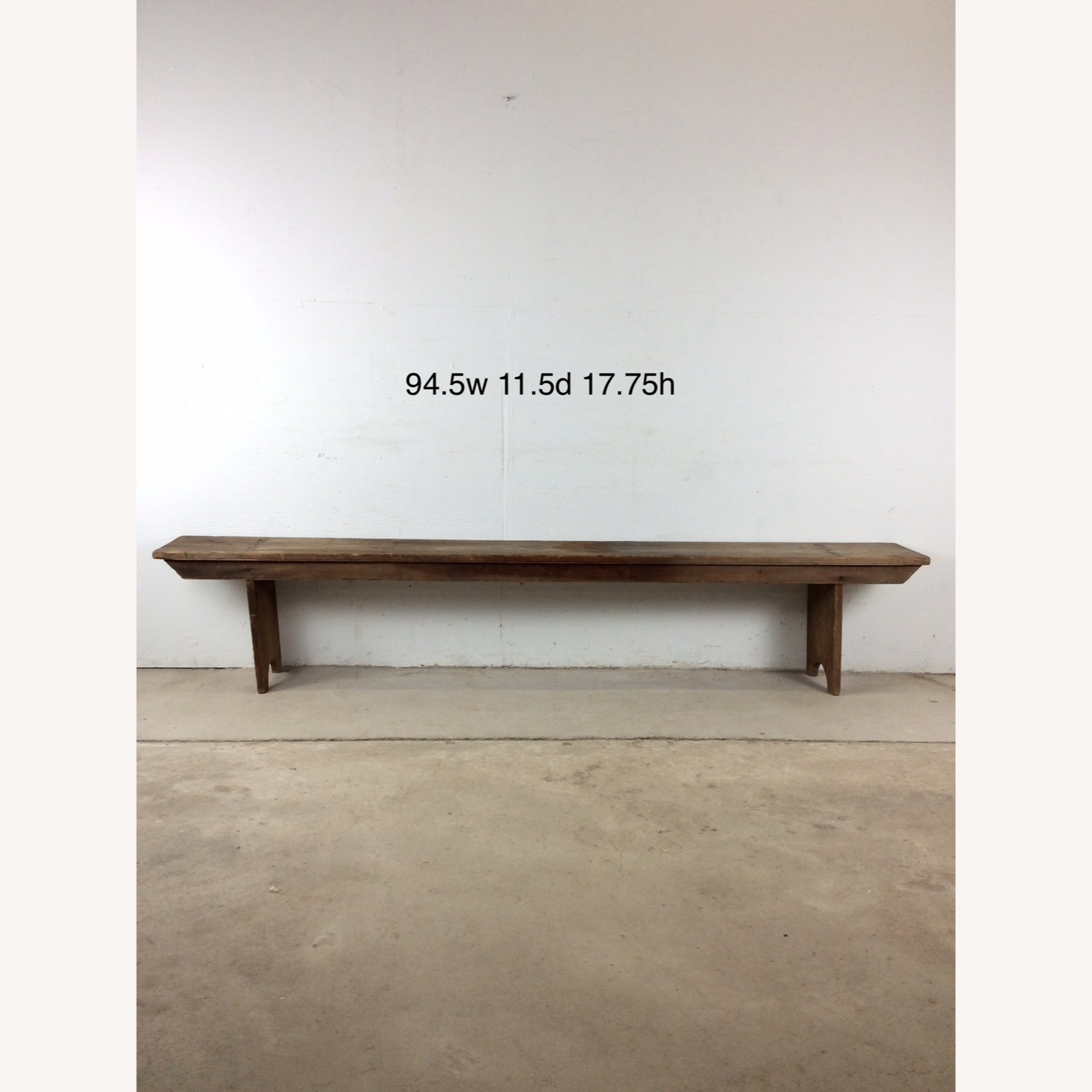 Antique Farmhouse Bench with Tongue & Groove - image-19