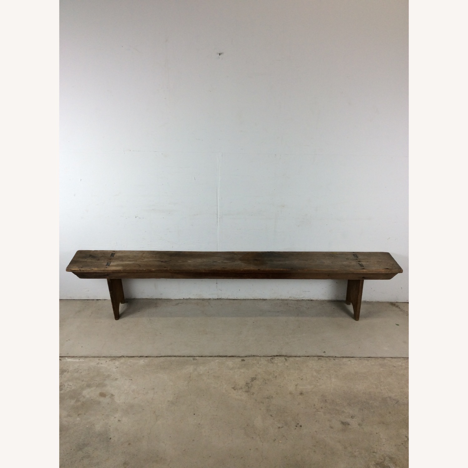 Antique Farmhouse Bench with Tongue & Groove - image-3