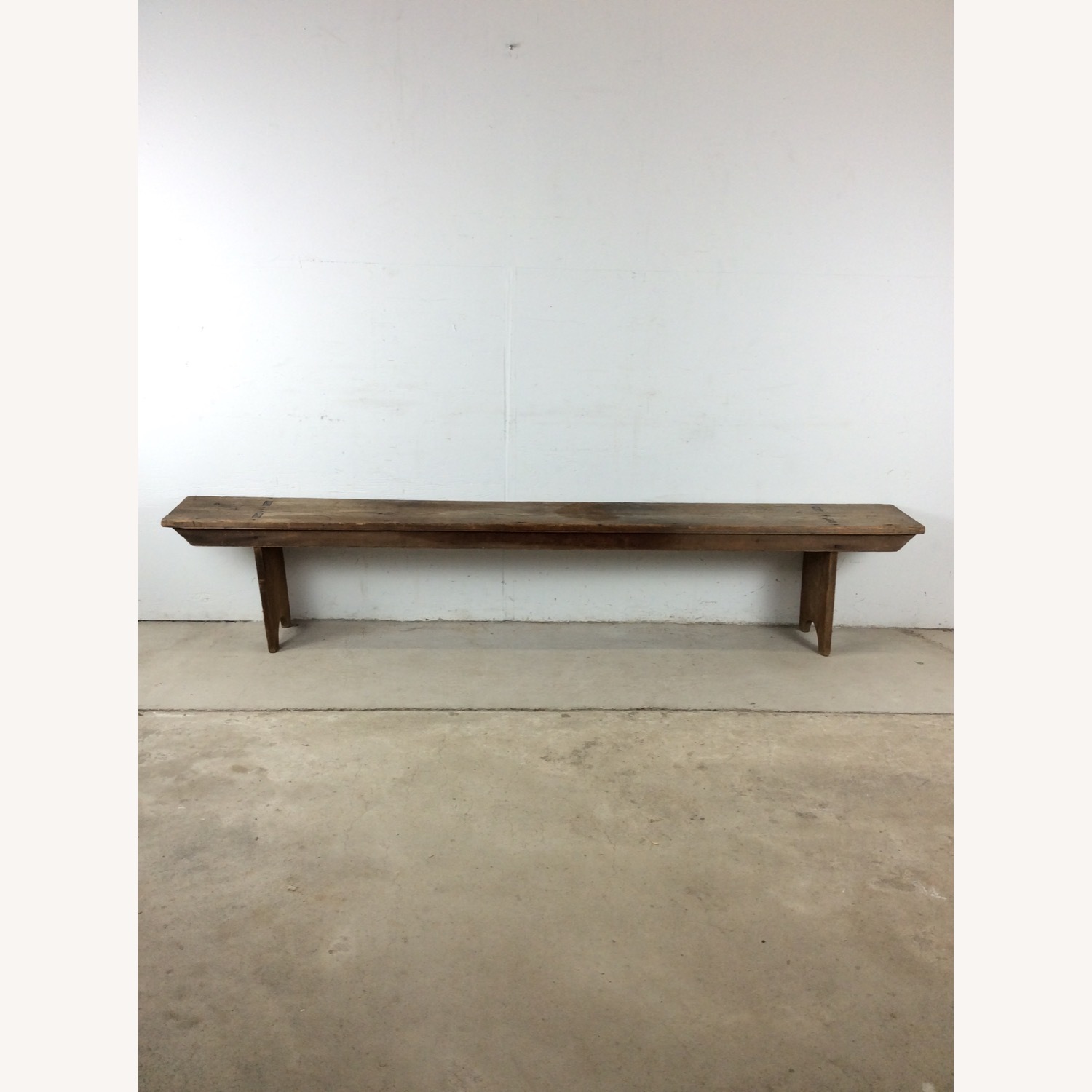 Antique Farmhouse Bench with Tongue & Groove - image-2