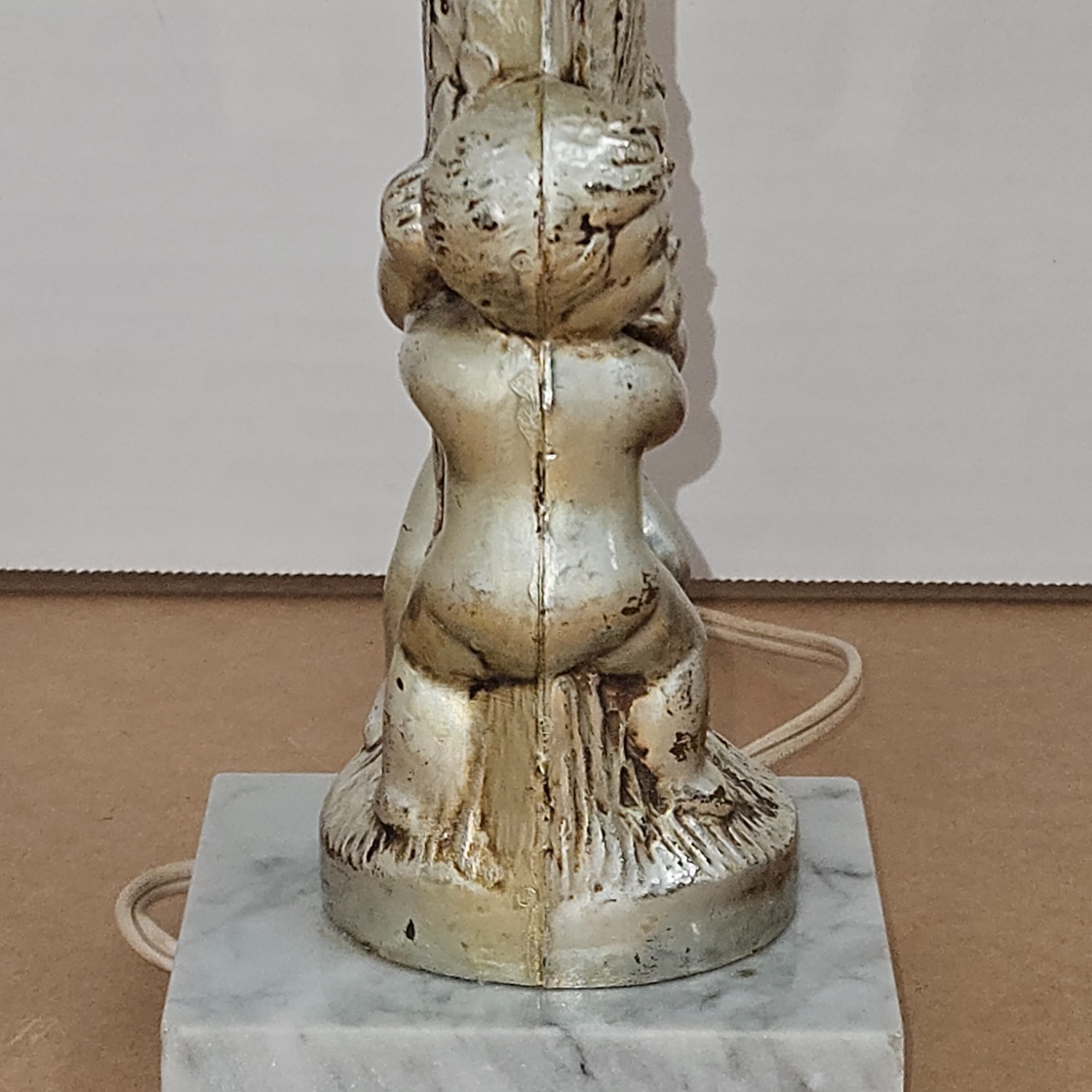 Pair of Vintage Cherub Table Lamps  - image-7