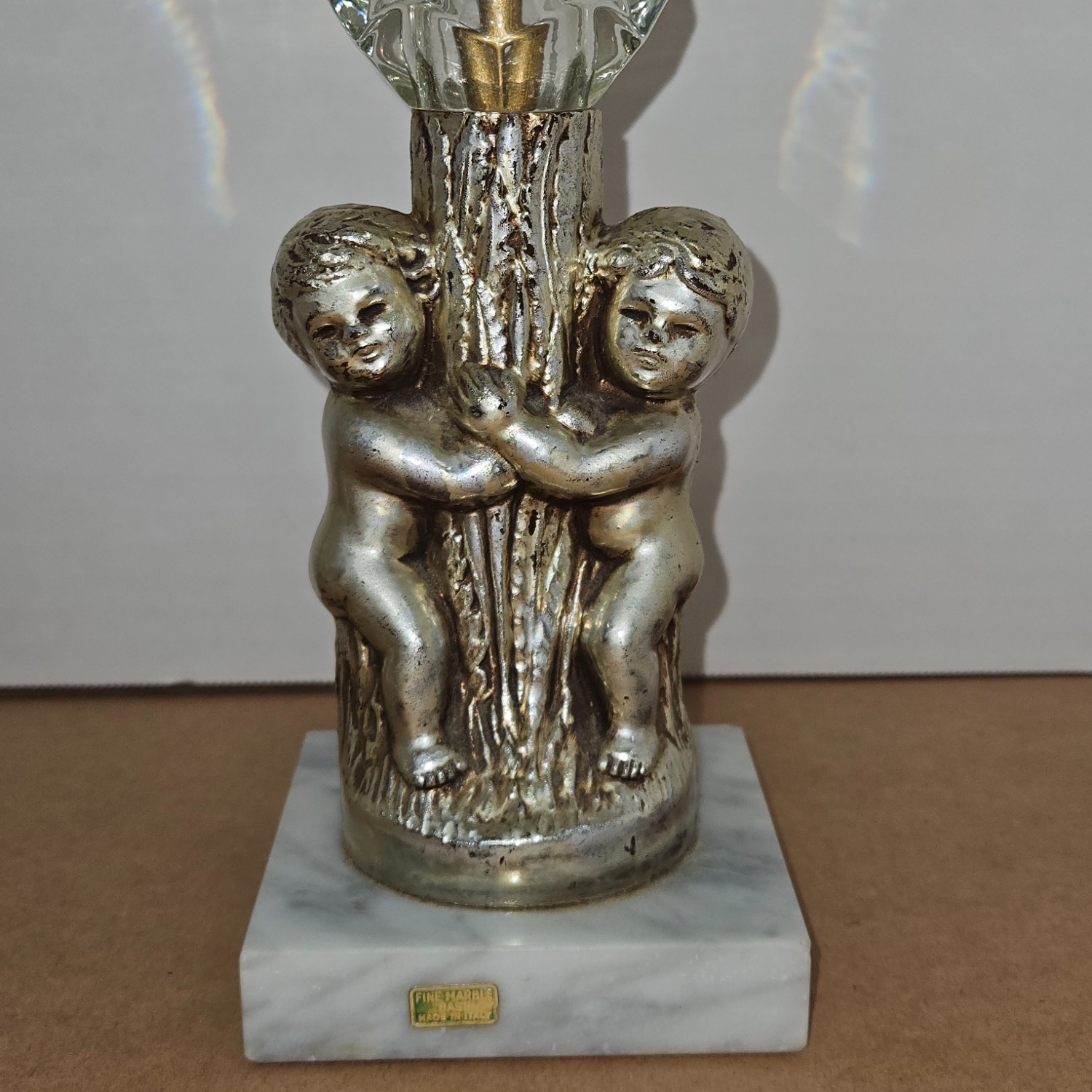 Pair of Vintage Cherub Table Lamps  - image-3