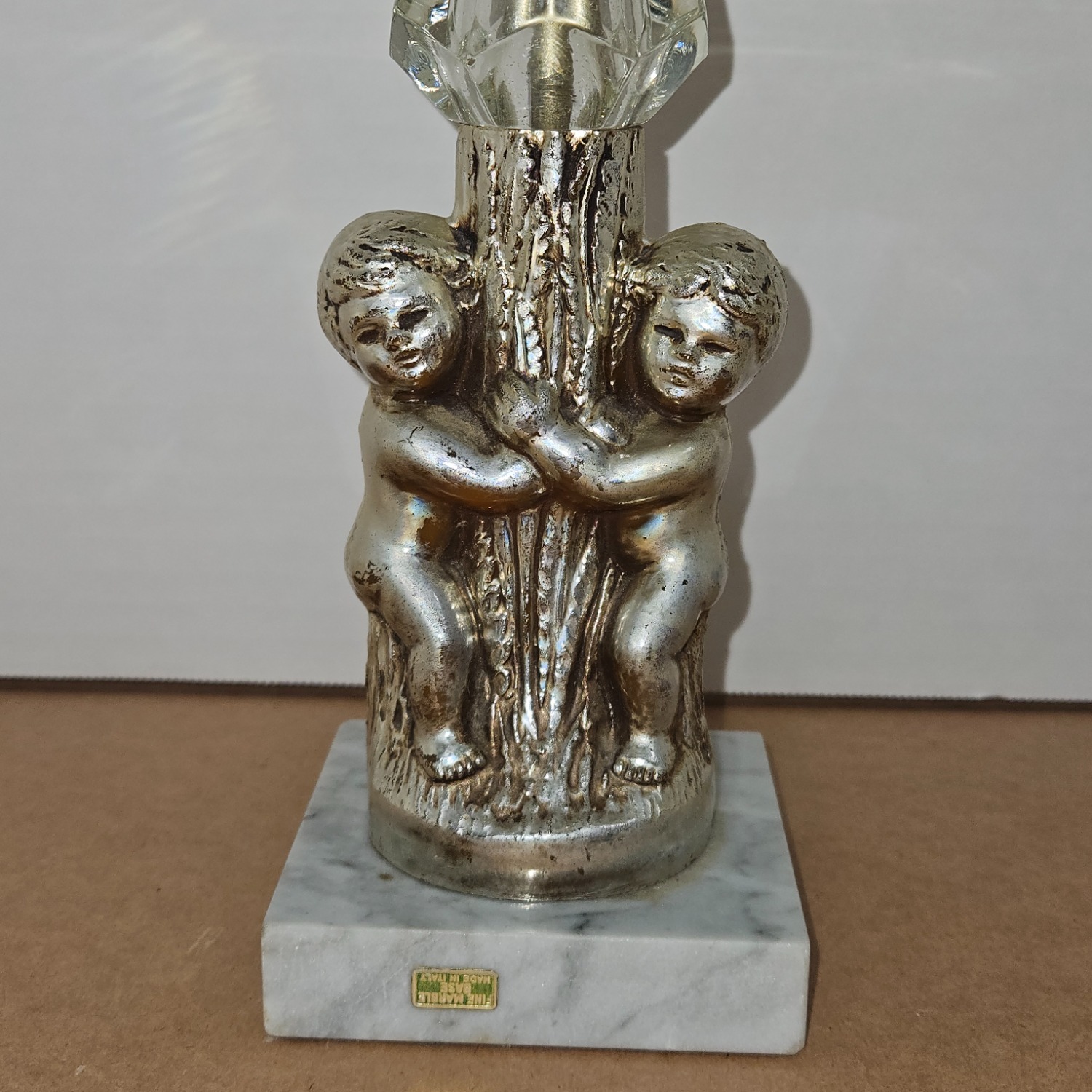 Pair of Vintage Cherub Table Lamps  - image-2