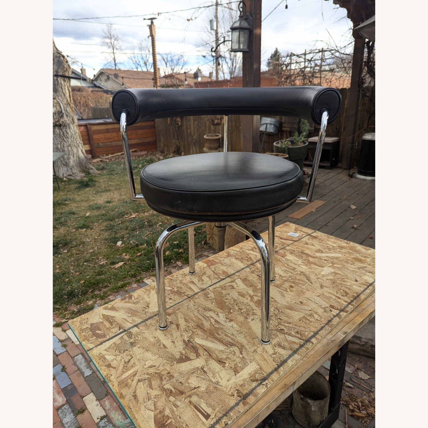 Le Corbusier Lc7 Swivel Chair for Cassina  - image-6