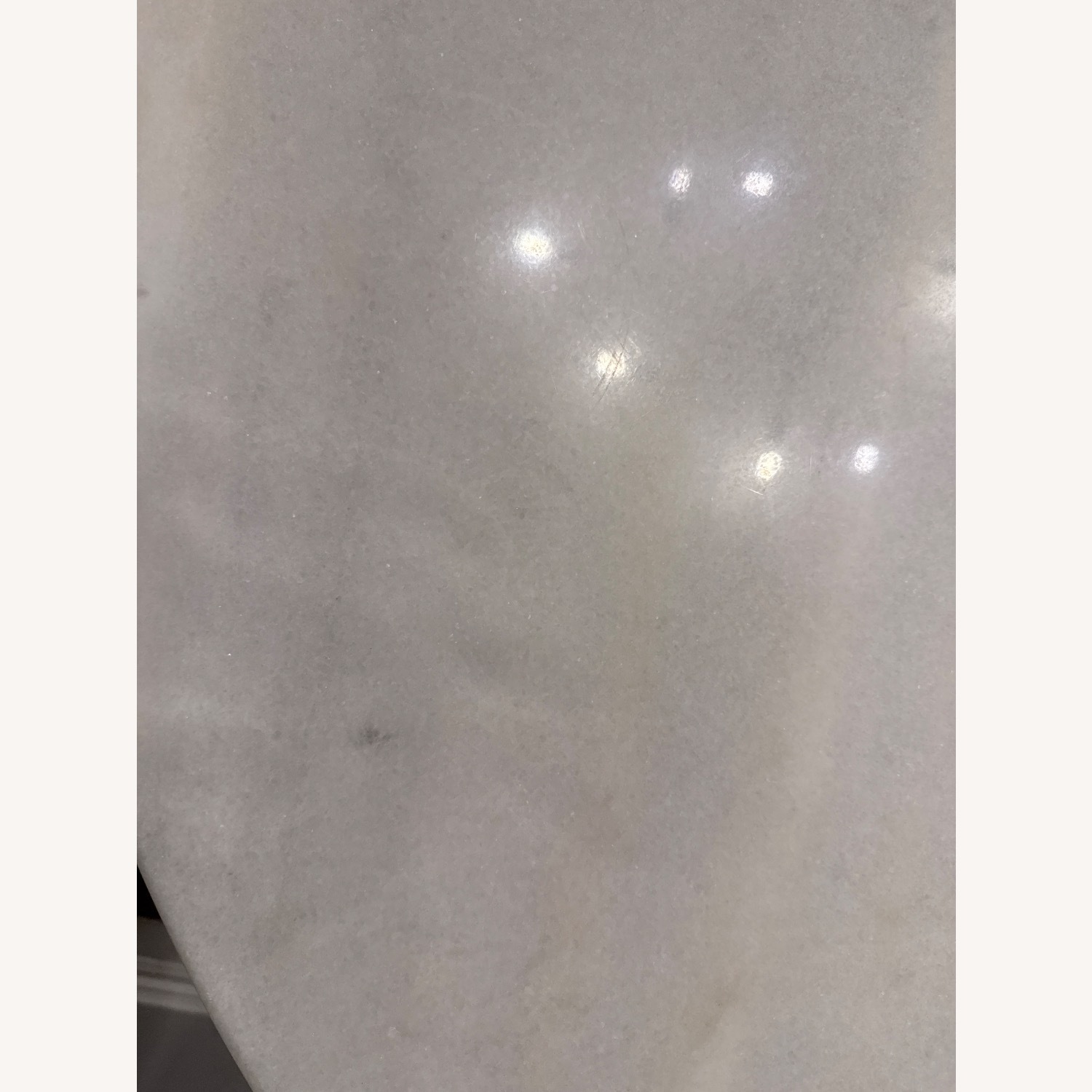 Bed Bath & Beyond White Marble Dining Table - image-6
