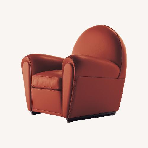Used Poltrona Frau Dark Brown Leather Armchair for sale on AptDeco