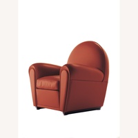 Poltrona Frau Dark Brown Leather Armchair