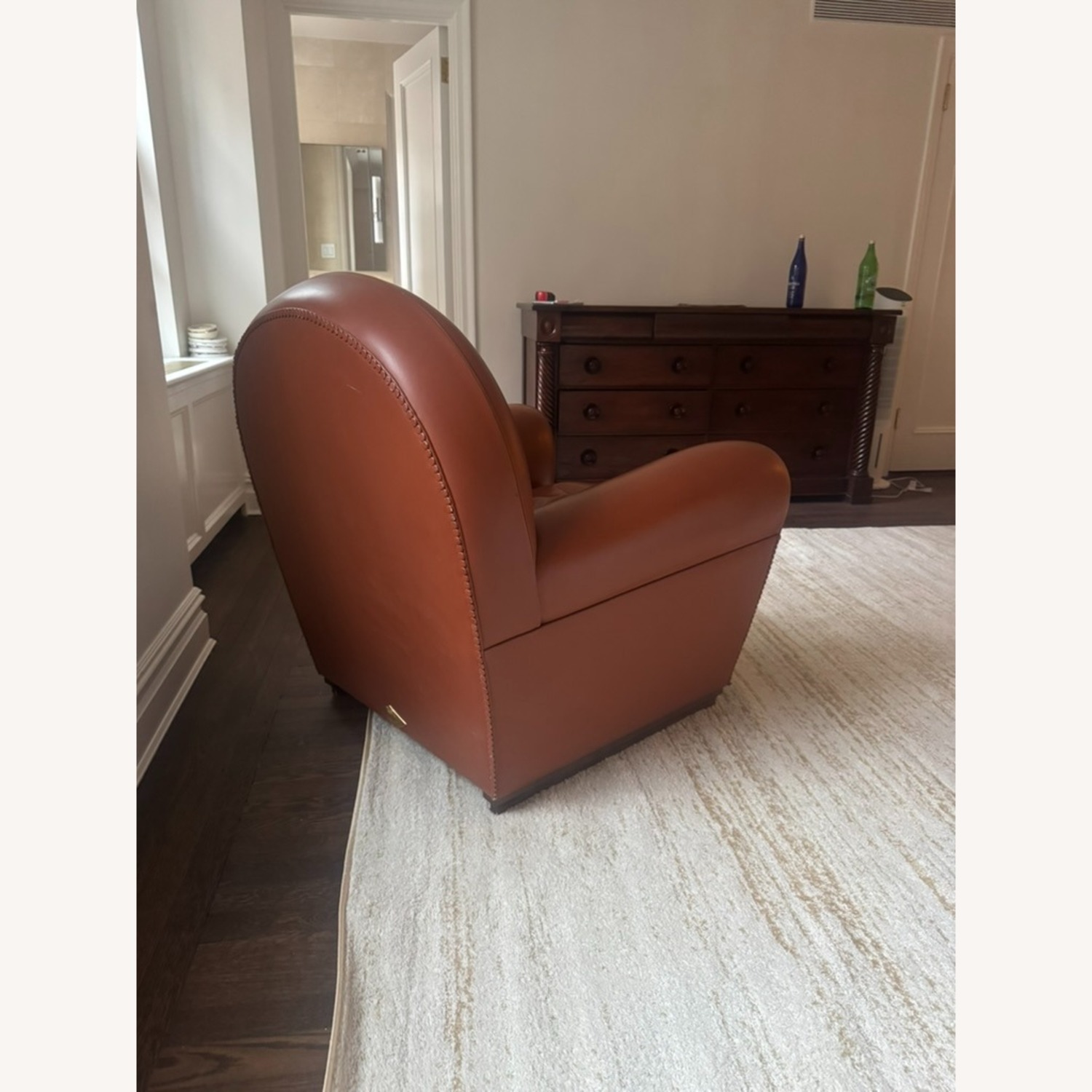 Poltrona Frau Dark Brown Leather Armchair - image-3