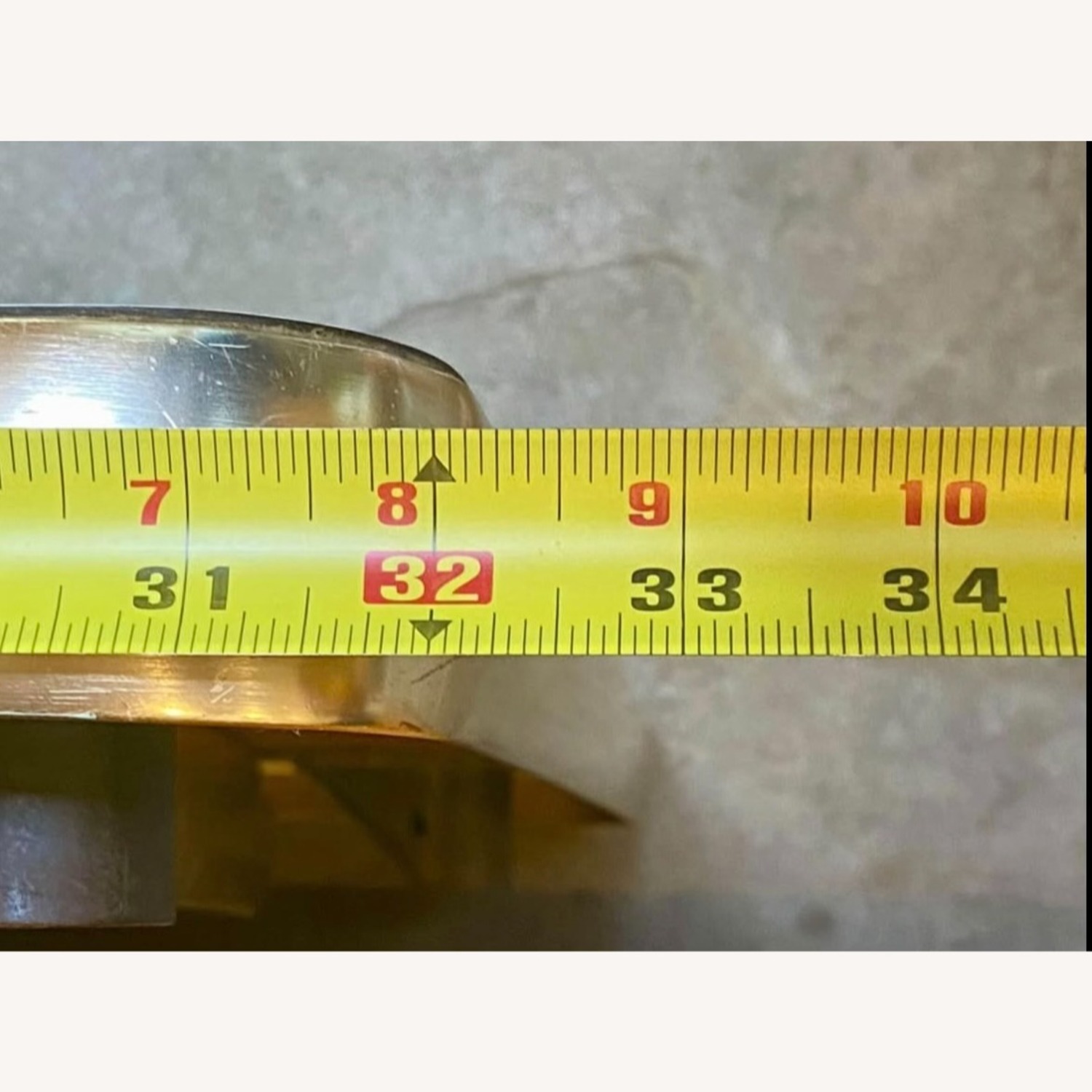 Vintage Table Extendible Leaf + Gold Accents - image-2