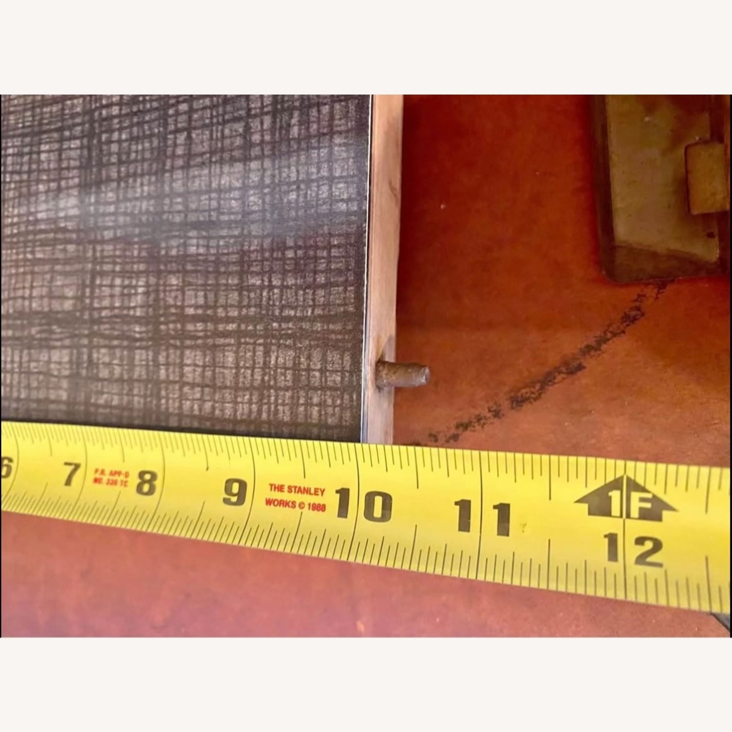 Vintage Table Extendible Leaf + Gold Accents - image-6