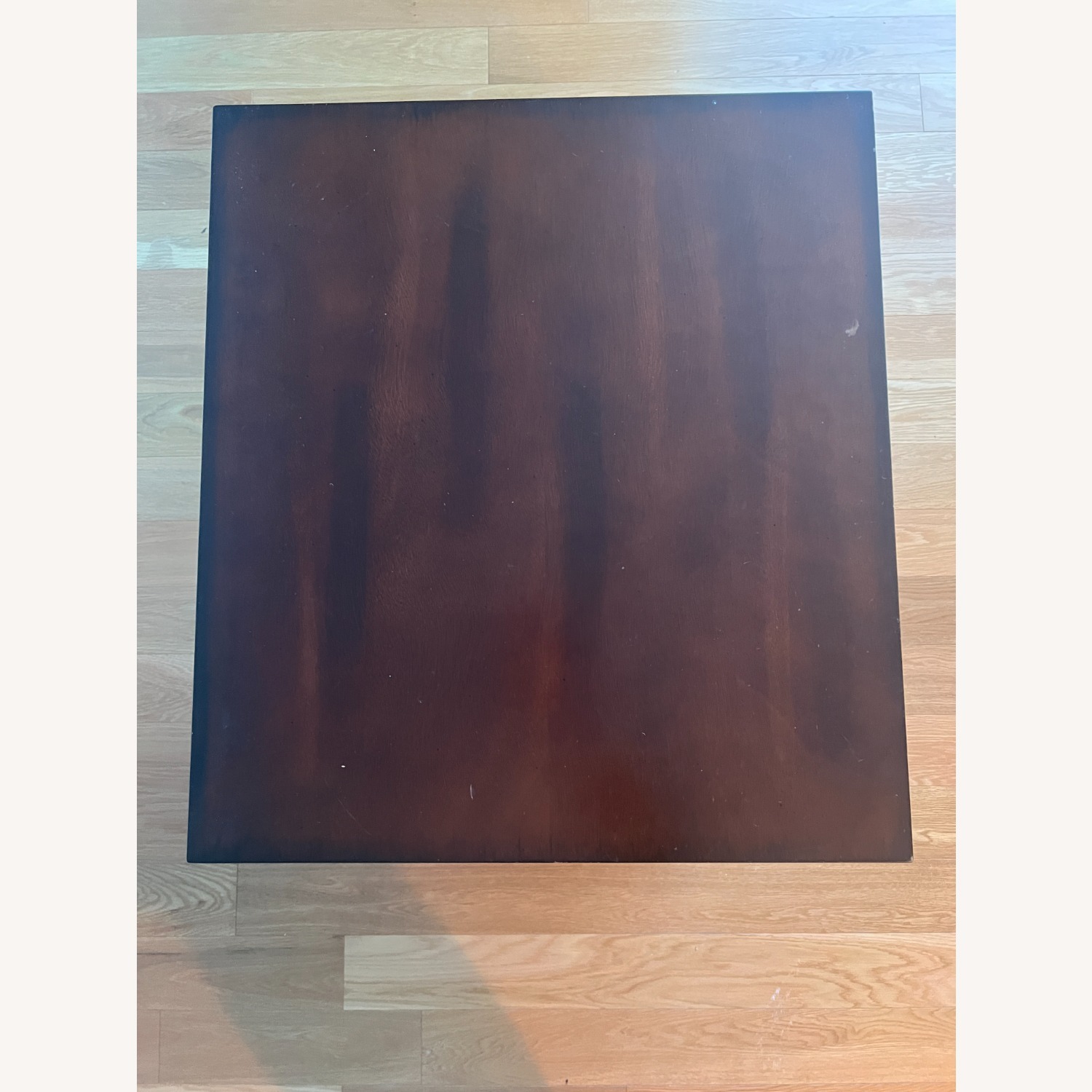 Crate & Barrel Dark Brown Wood Side Table - image-7