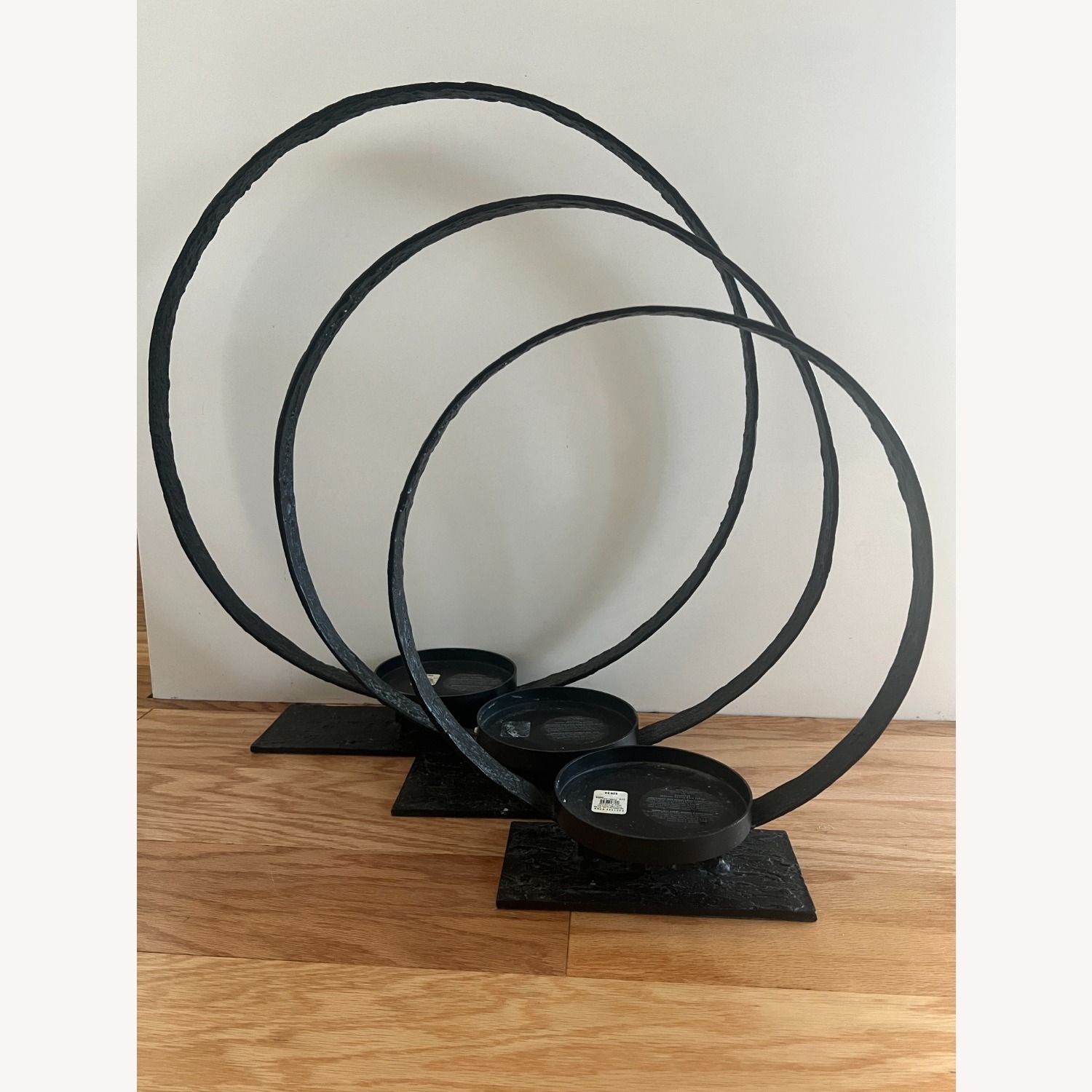 Pottery Barn Black Metal Candle Holders - image-6