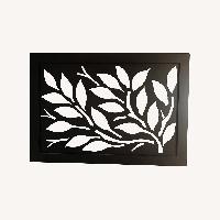 Dark Brown Metal Leaves Wall Decor