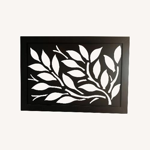 Used Dark Brown Metal Leaves Wall Decor for sale on AptDeco