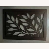 Dark Brown Metal Leaves Wall Decor