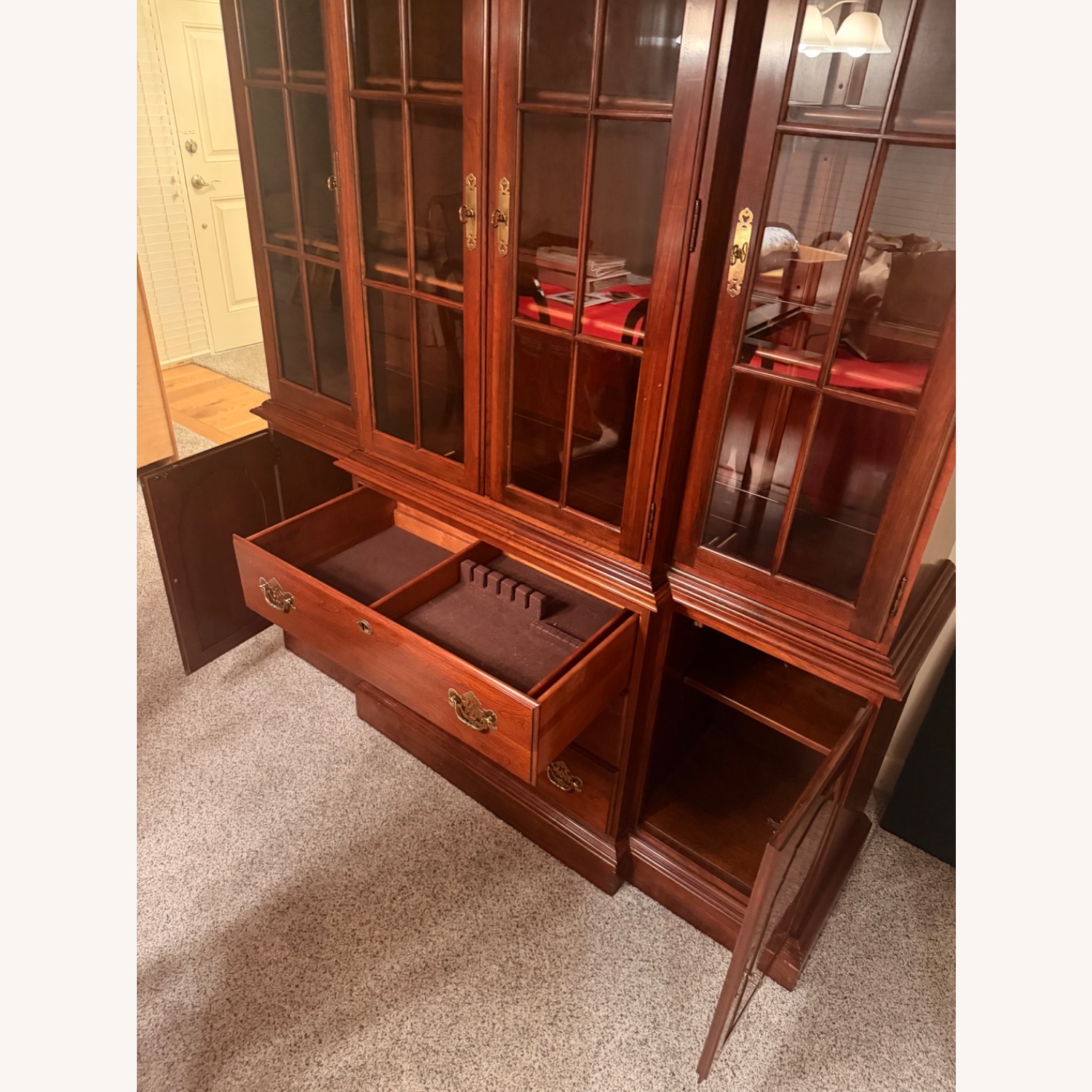 Vintage/Antique Wood Wall Unit - image-4