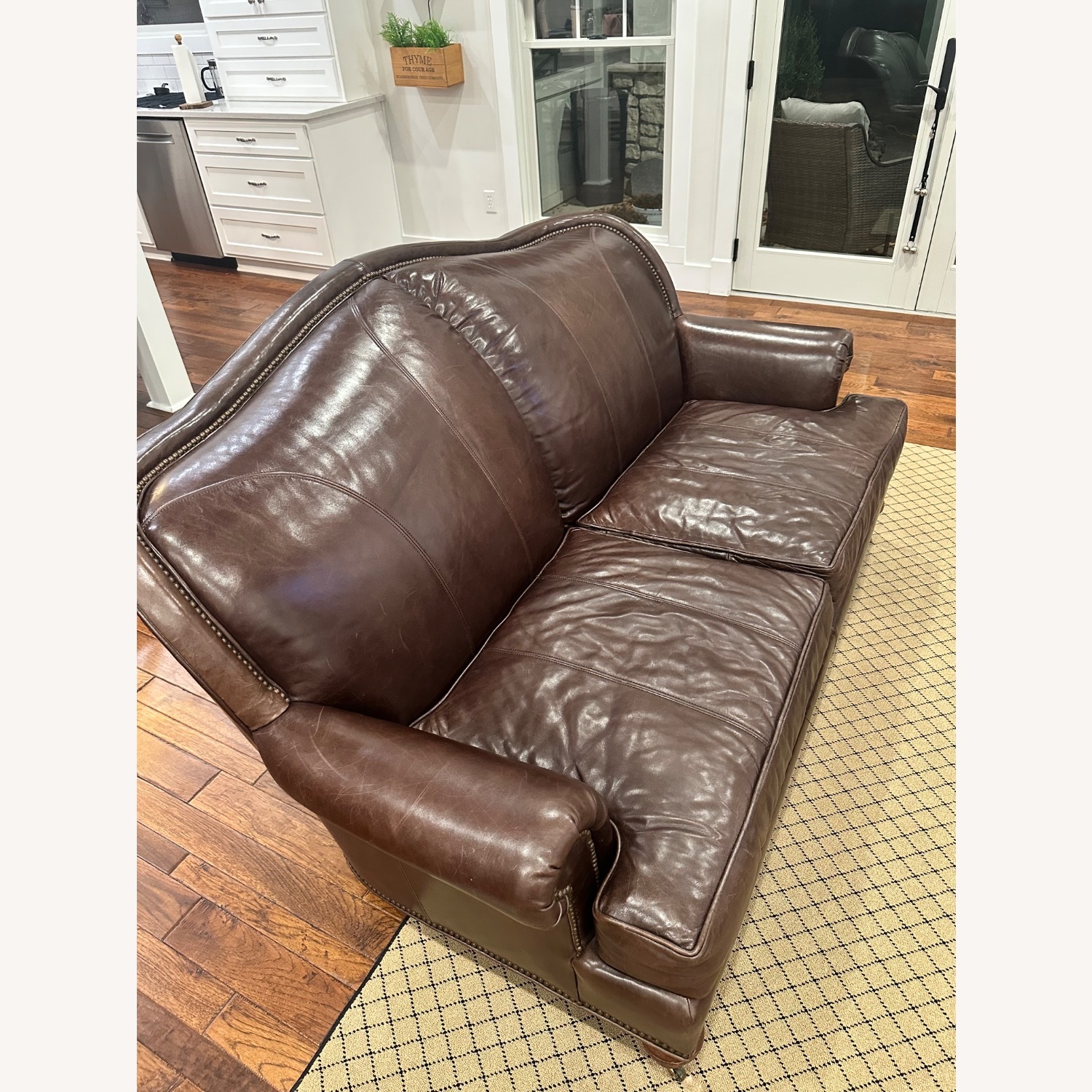 WHL Collection Craftsman Dark Brown 2 Seater Sofa - image-4