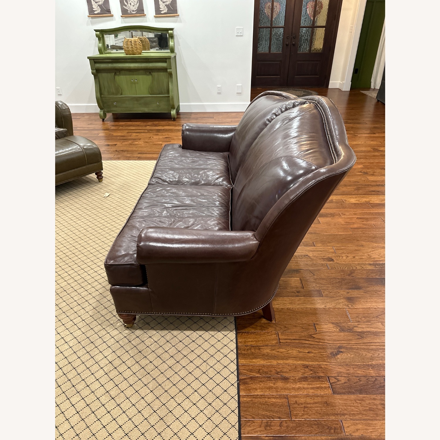 WHL Collection Craftsman Dark Brown 2 Seater Sofa - image-2