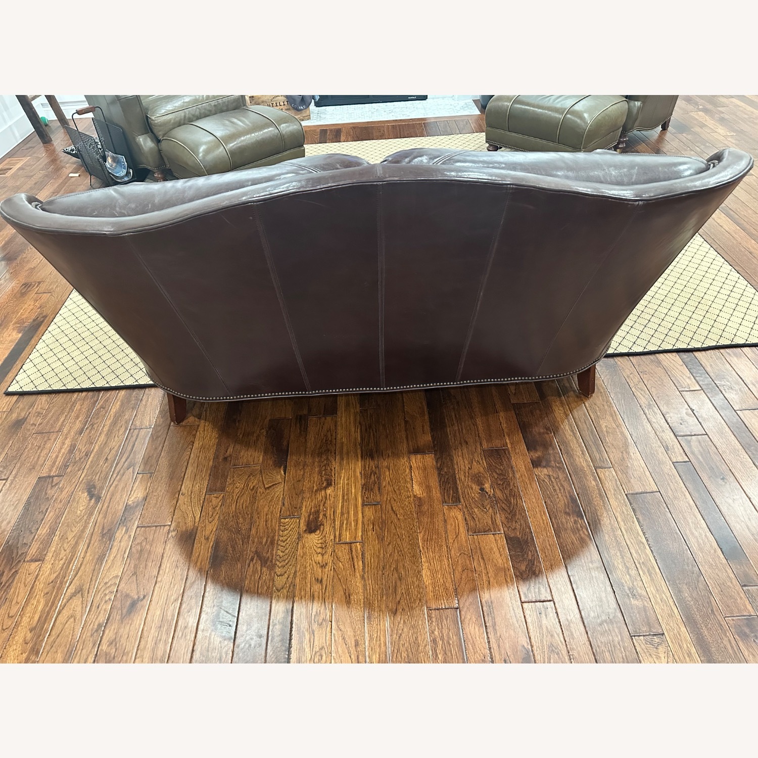 WHL Collection Craftsman Dark Brown 2 Seater Sofa - image-5