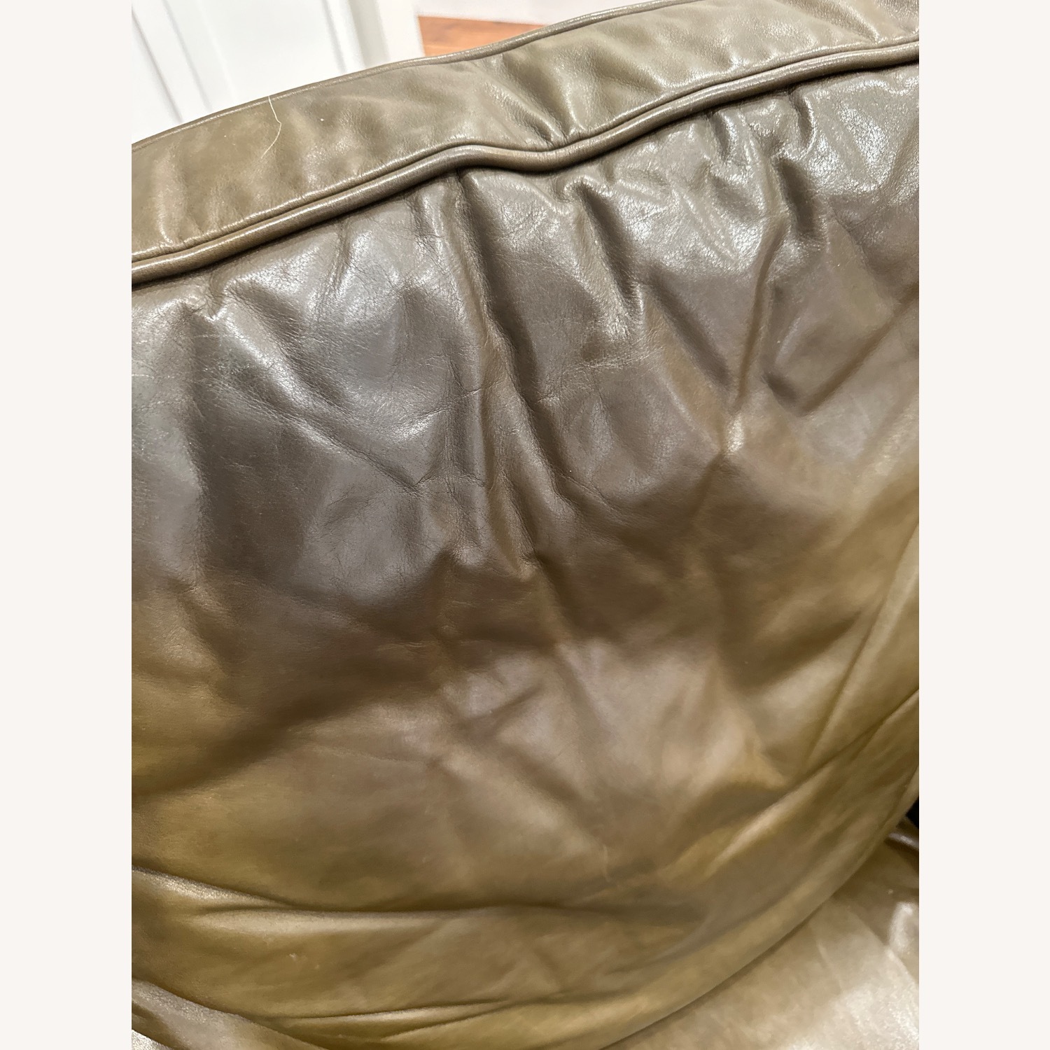 Whl Collection Craftsman Green Leather Armchair - image-4