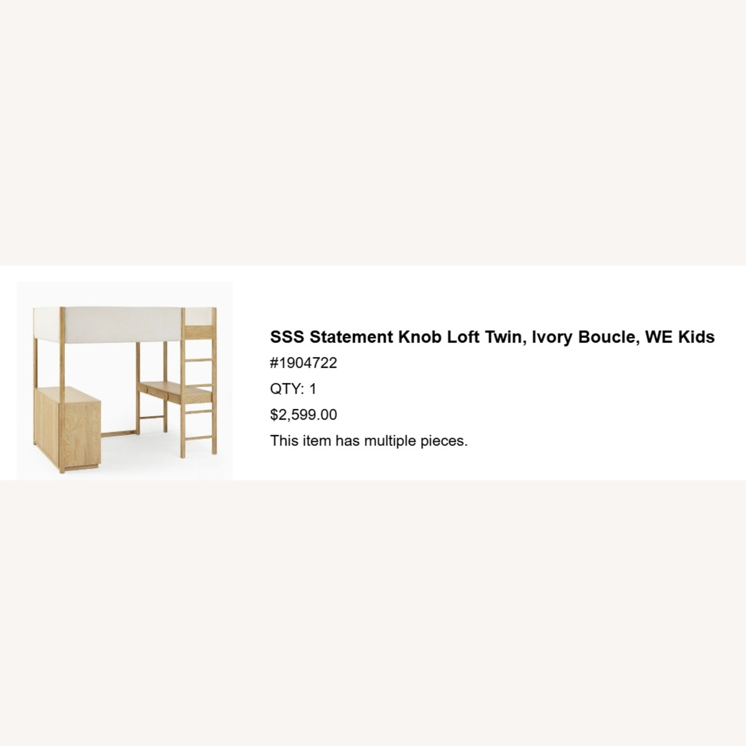 West Elm Natural Wood Bunk Bed - image-5