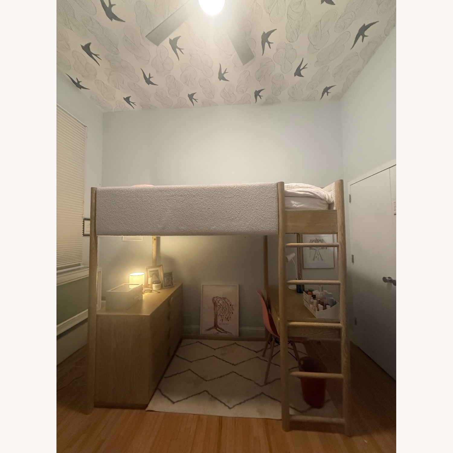 West Elm Natural Wood Bunk Bed - image-2