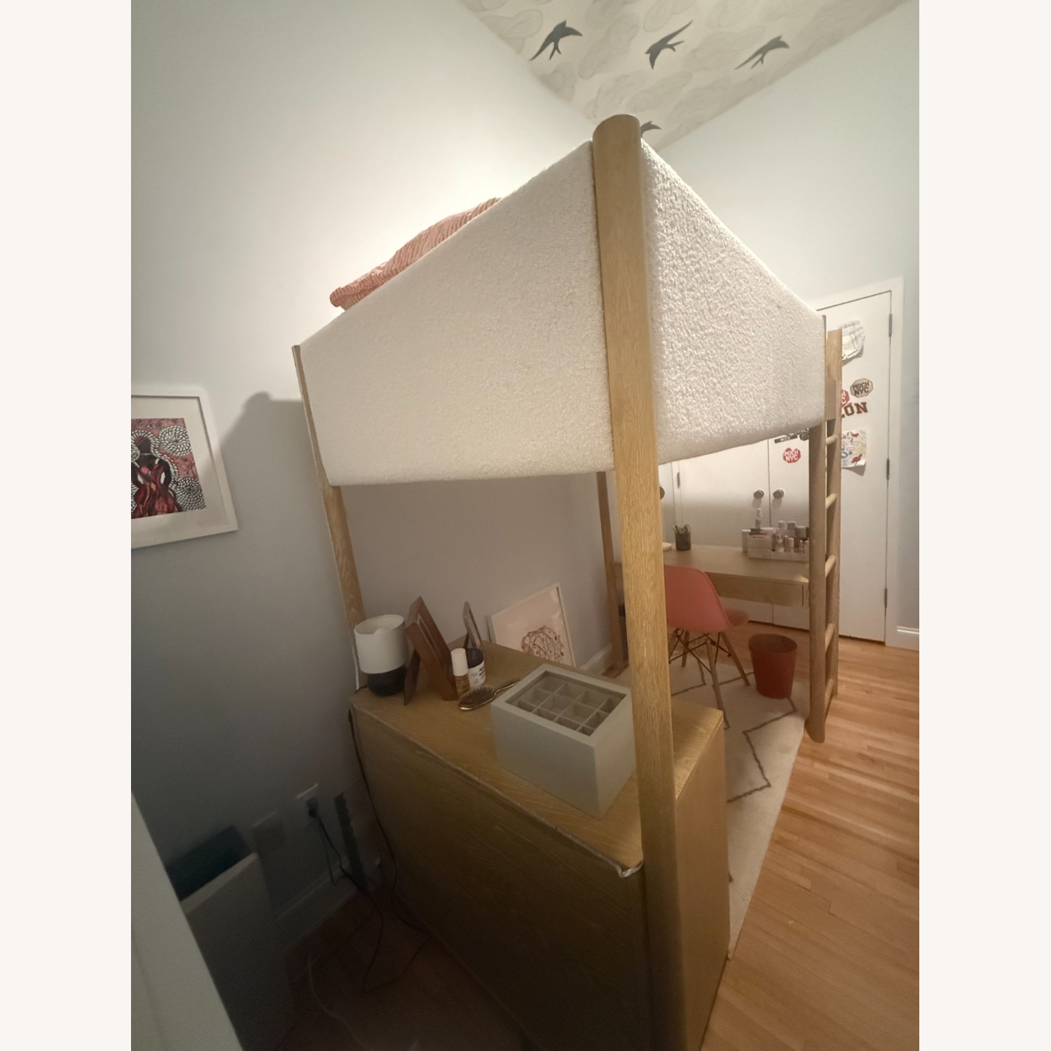 West Elm Natural Wood Bunk Bed - image-4