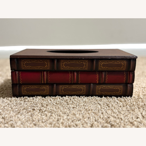 Used Book Shaped Tissue Box for sale on AptDeco