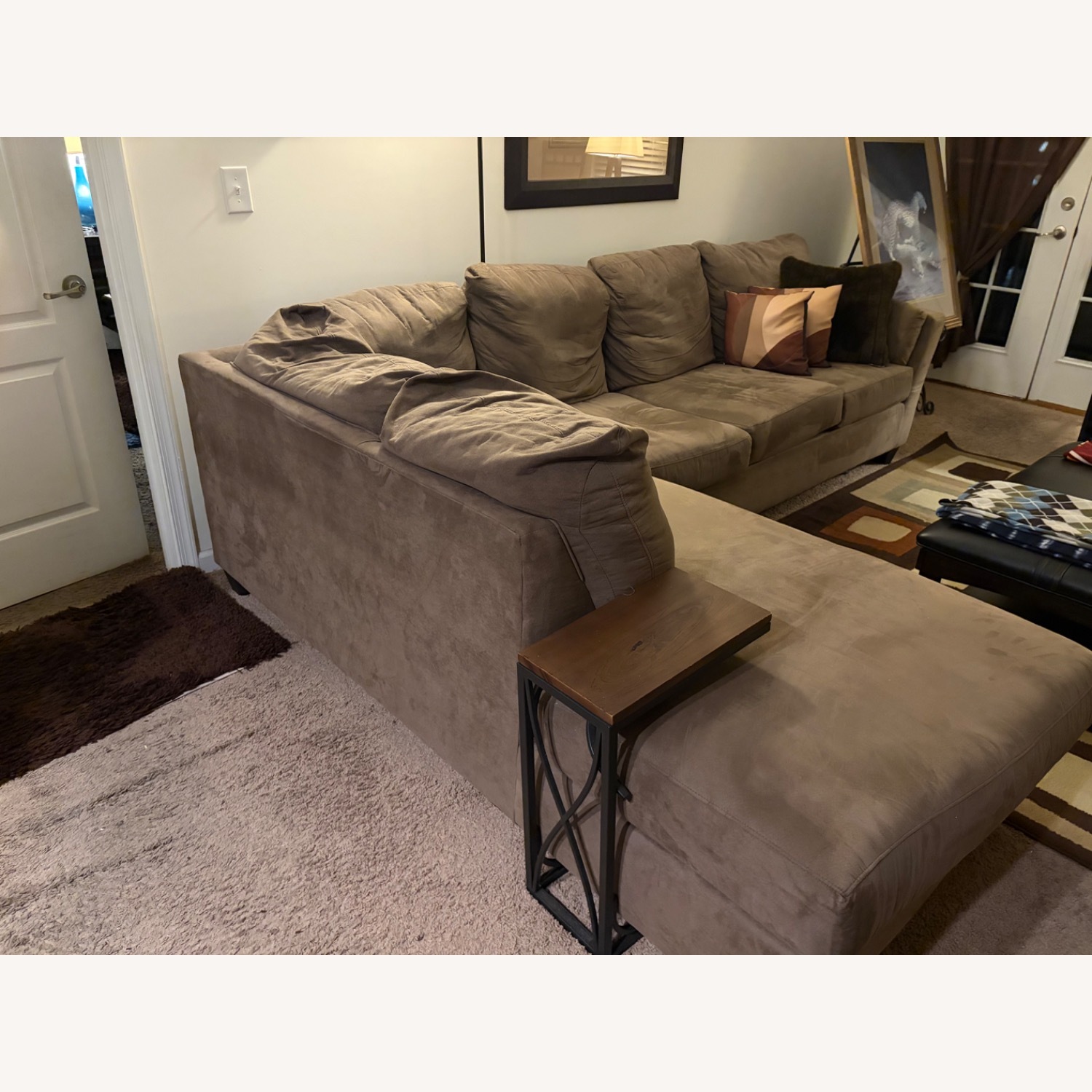 Klaussner Furniture Light Brown 2 Piece Sectional - image-2