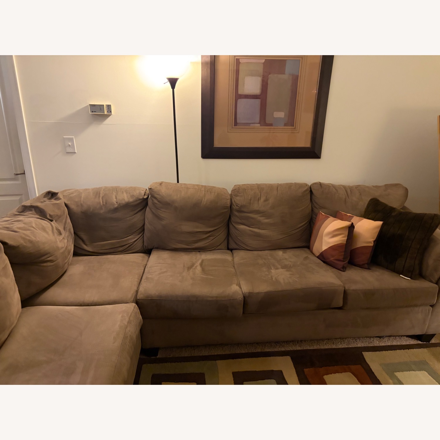 Klaussner Furniture Light Brown 2 Piece Sectional - image-1