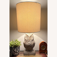 Wooden Owl Lamp