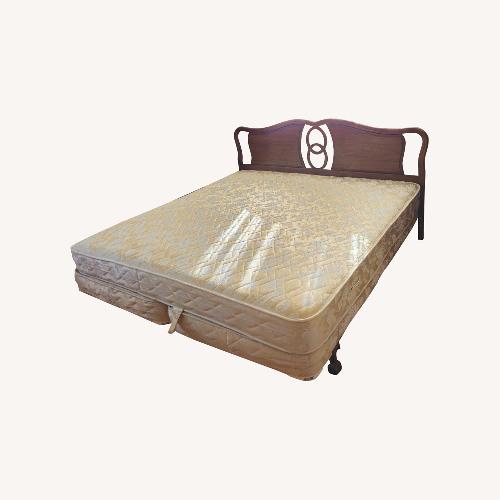 Used Vintage French Provincial King Headboard & frame for sale on AptDeco