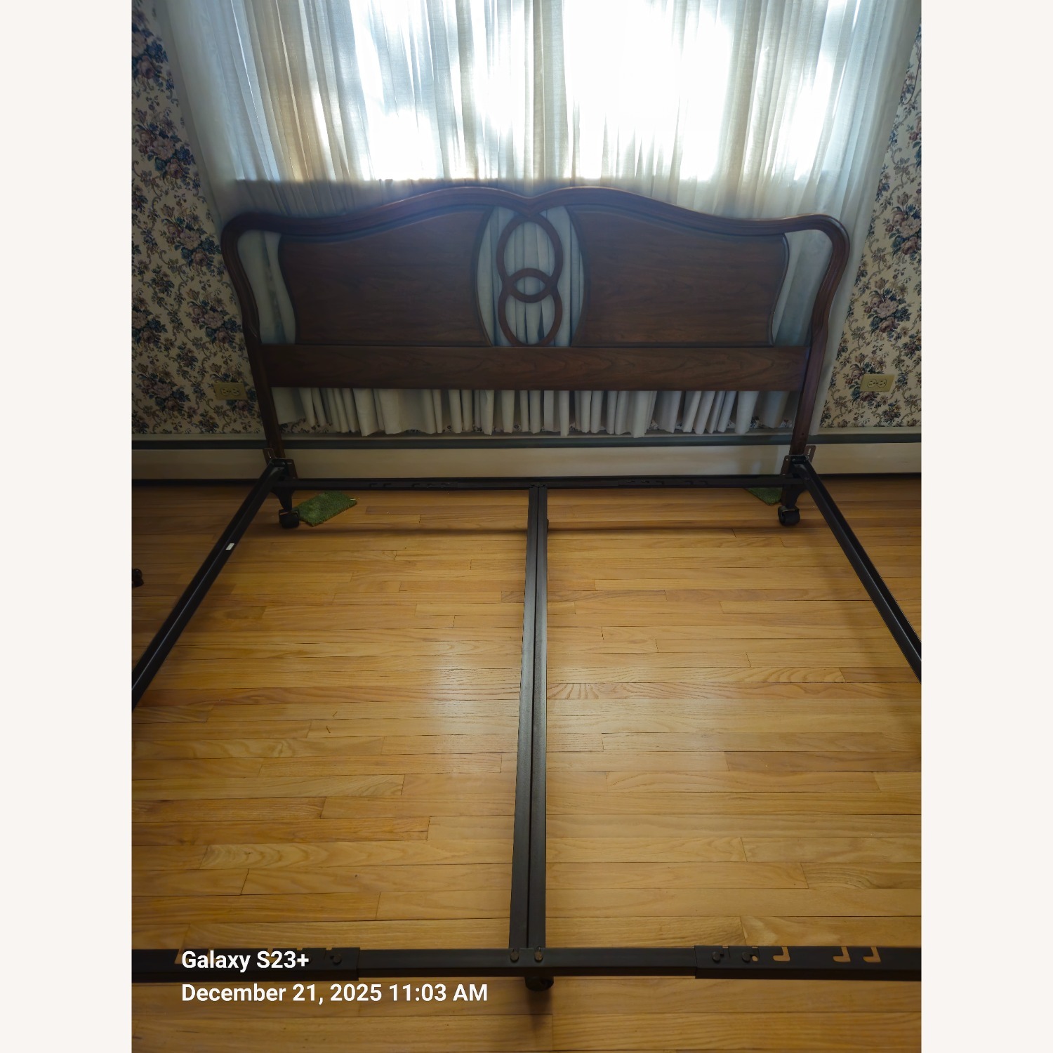 Vintage French Provincial King Headboard & frame - image-2