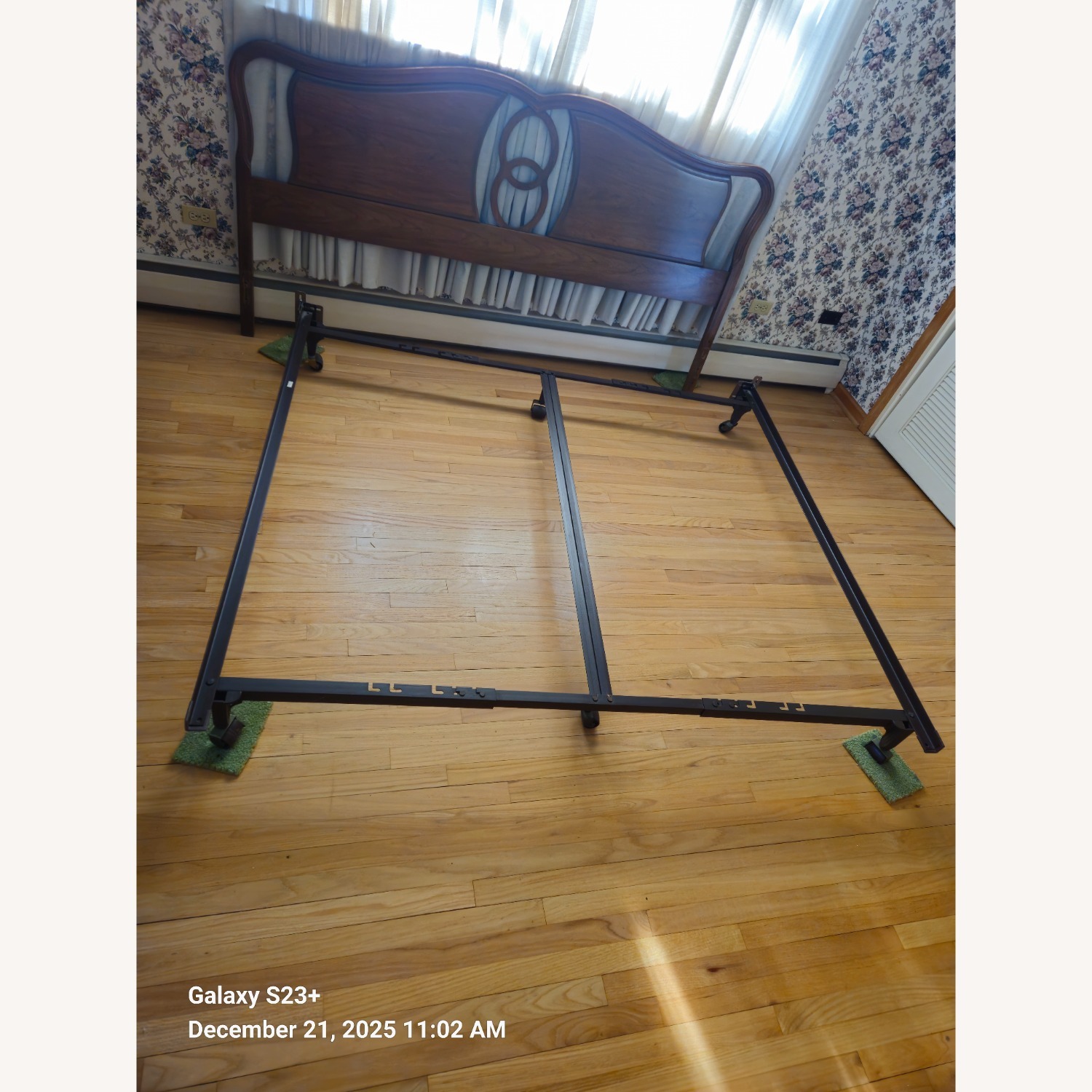 Vintage French Provincial King Headboard & frame - image-3