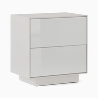 West Elm Emilia Light Gray Nightstands