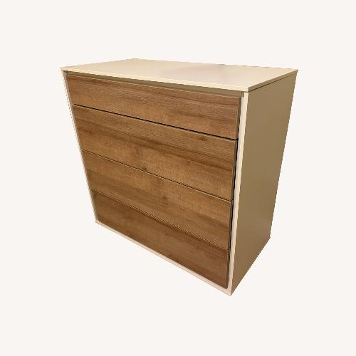Used Danish Design Store Jysk White Wood Veneer Dresser for sale on AptDeco