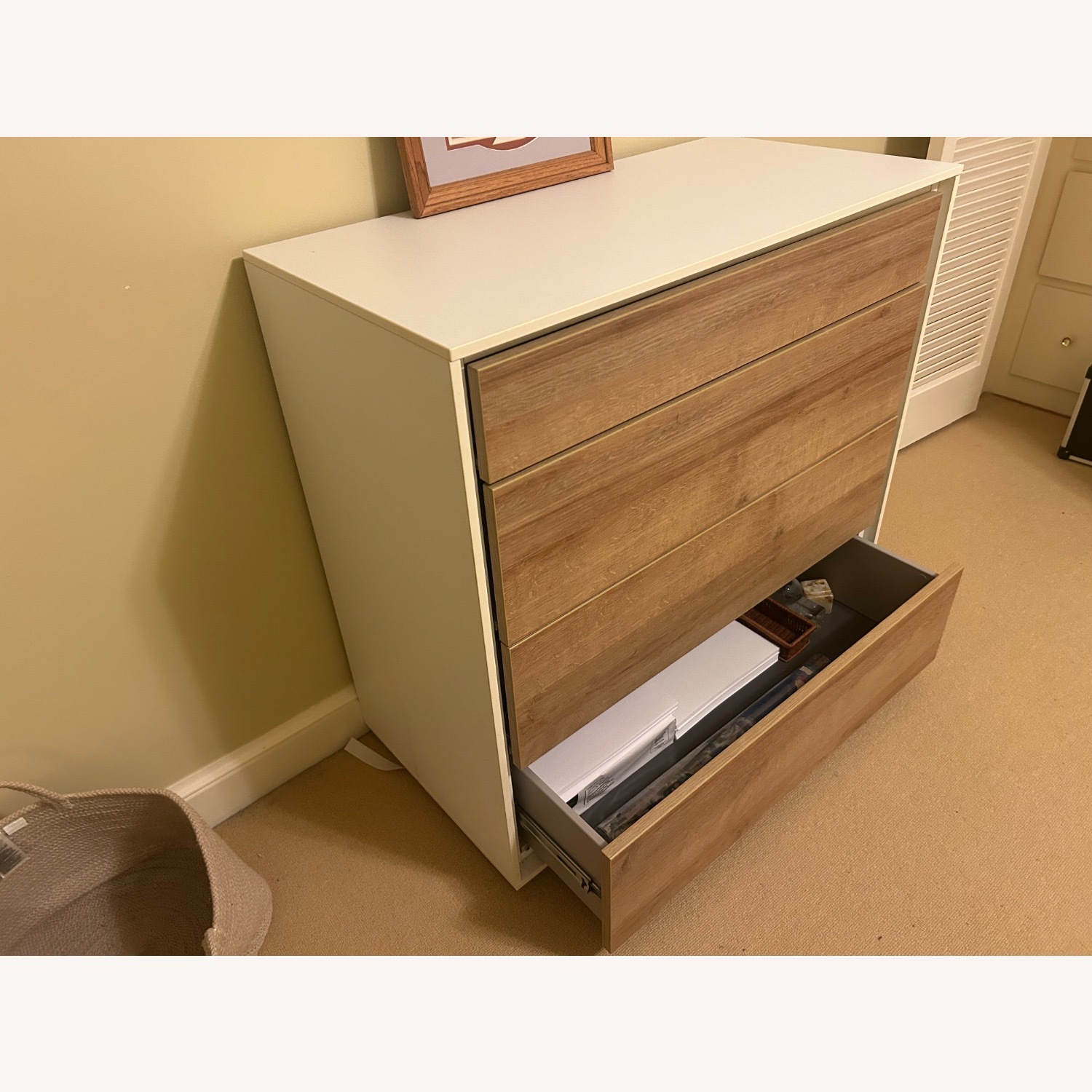 Danish Design Store Jysk White Wood Veneer Dresser - image-2