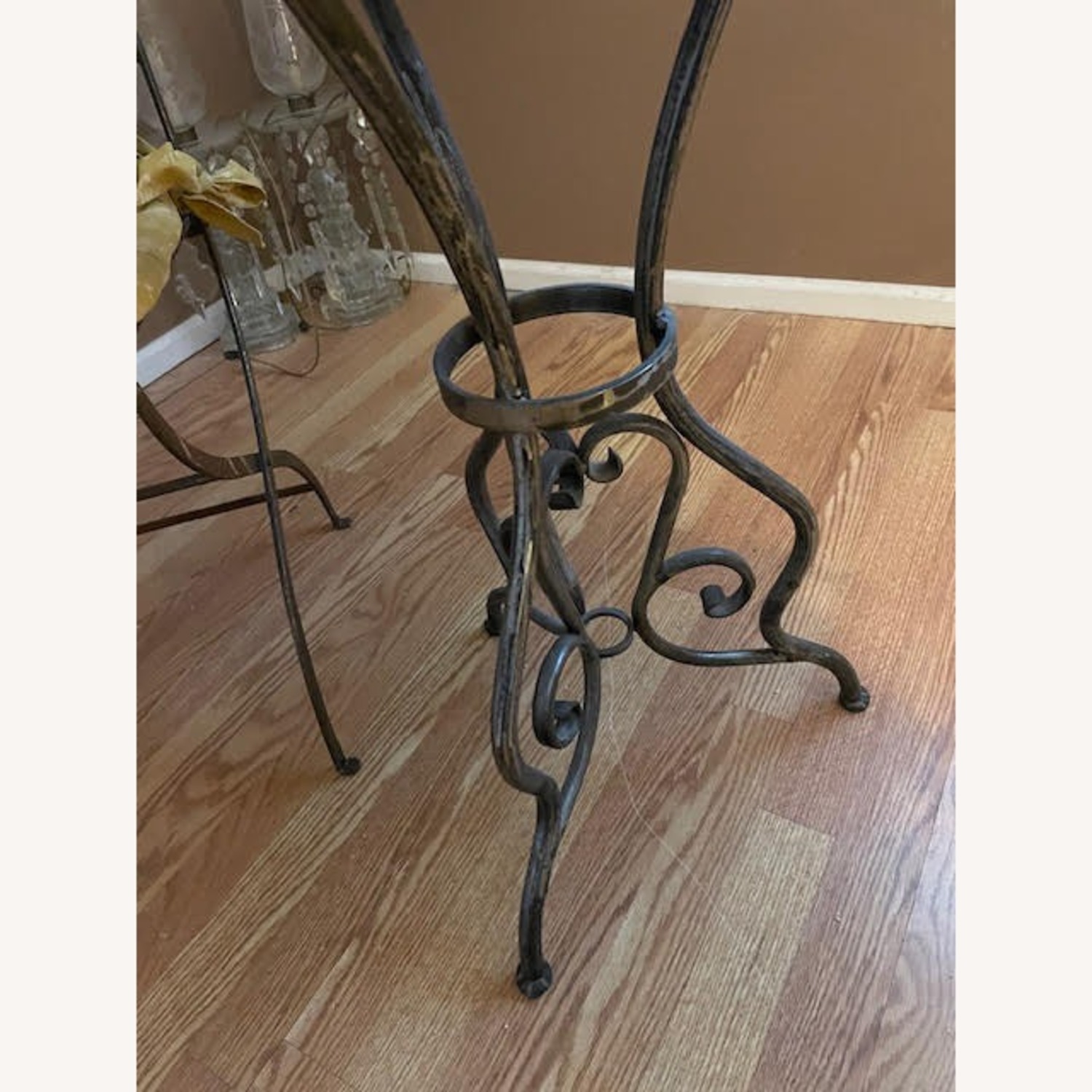 Black Marble Bistro Table with Two Chairs  - image-1