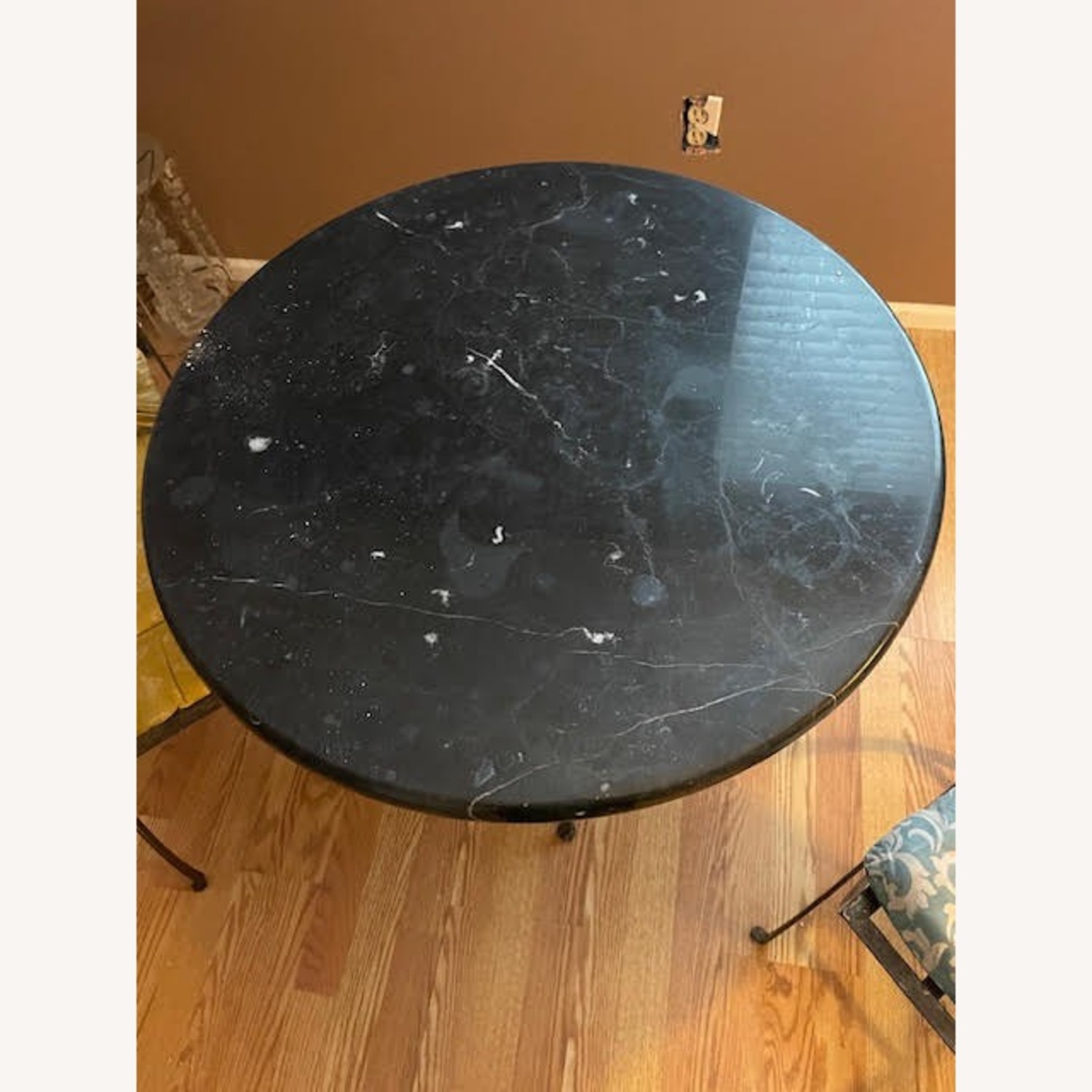 Black Marble Bistro Table with Two Chairs  - image-2