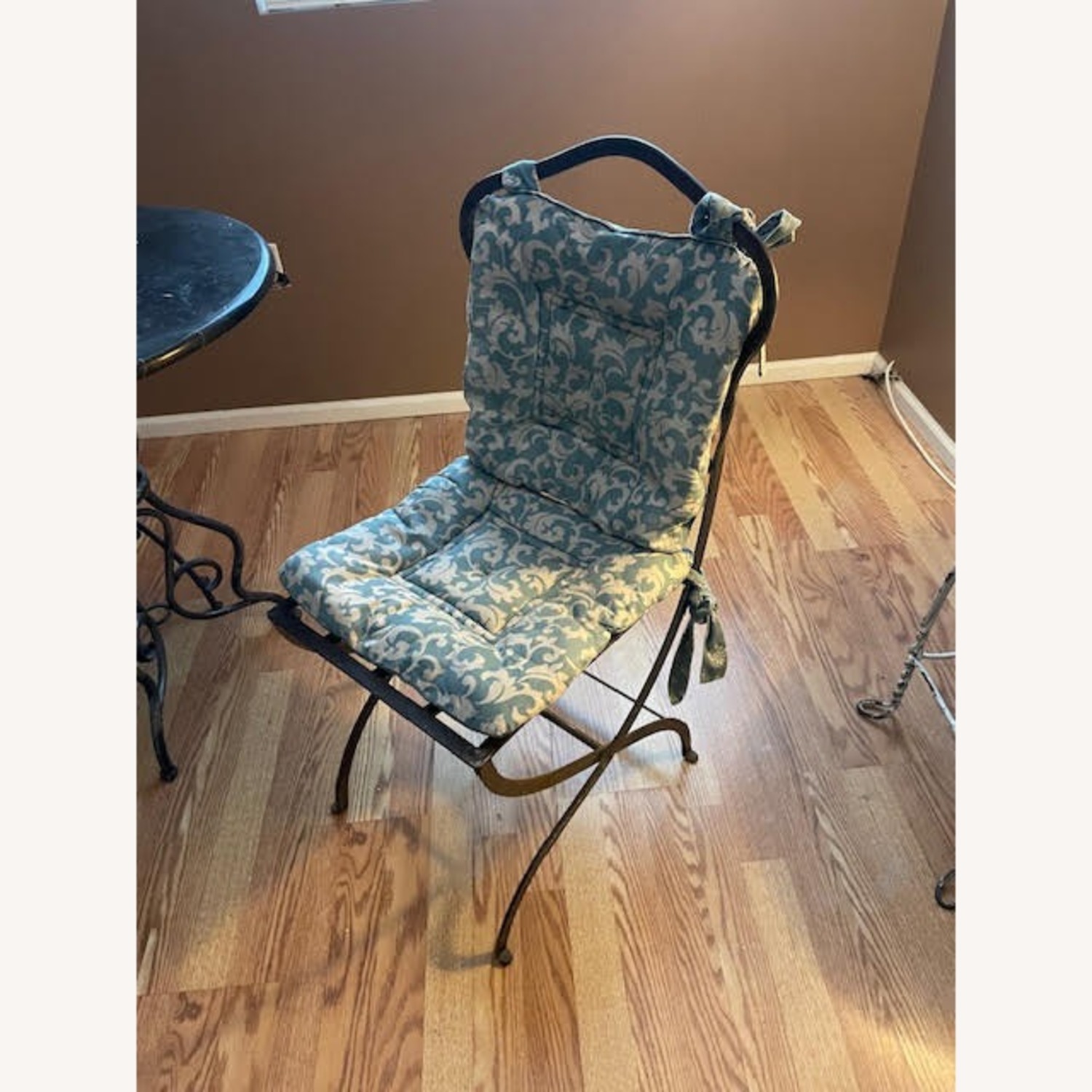 Black Marble Bistro Table with Two Chairs  - image-3