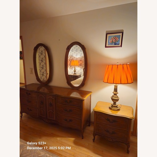 Used Vintage French Provincial Dresser with Mirrors for sale on AptDeco