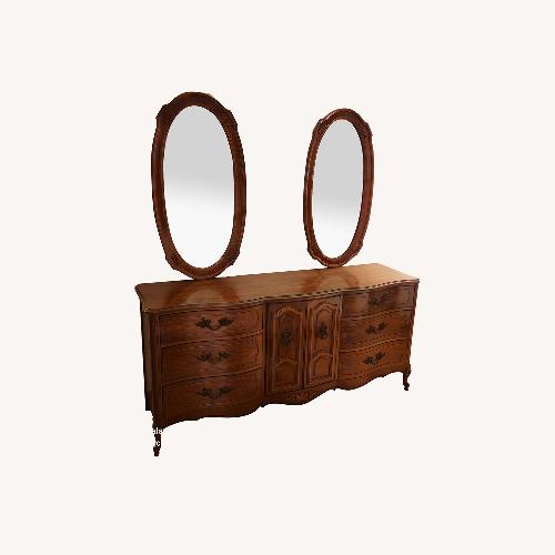 Used Vintage French Provincial Dresser with Mirrors for sale on AptDeco