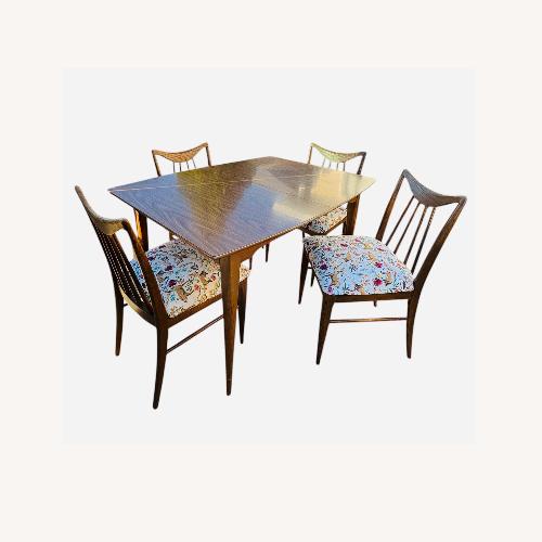Used Edmund J. Spence Dark Brown Wood Dining Set for sale on AptDeco