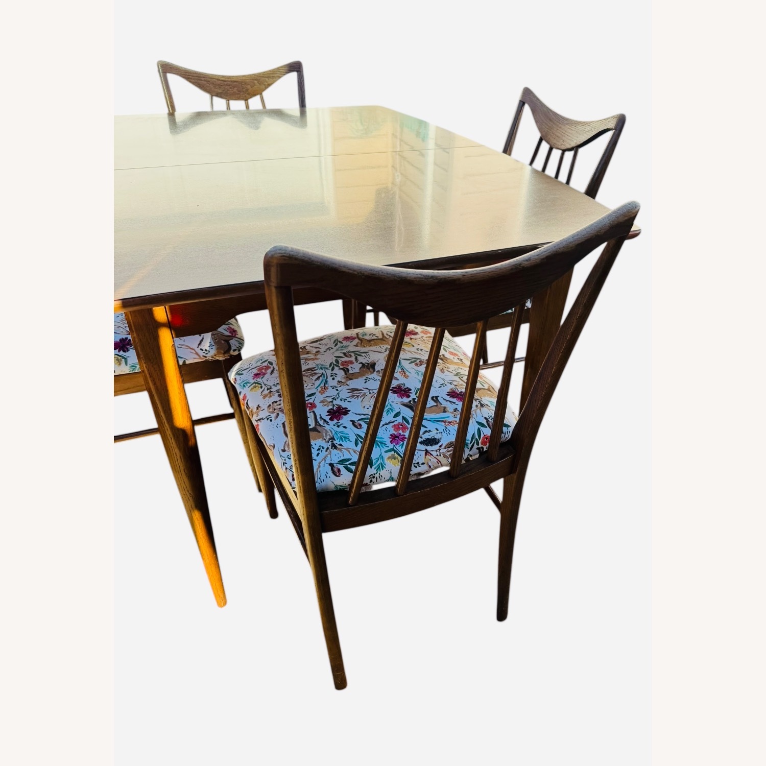 Edmund J. Spence Dark Brown Wood Dining Set - image-2
