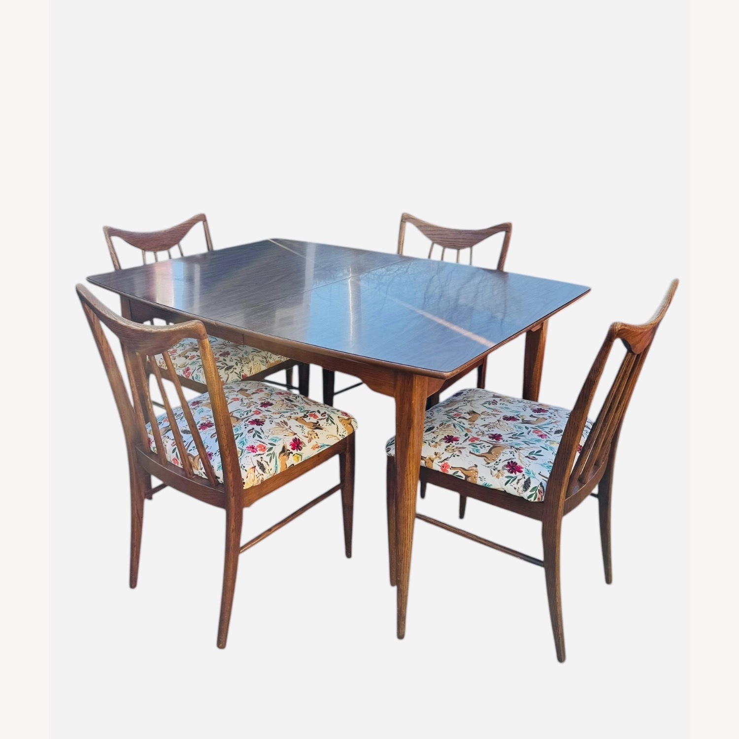 Edmund J. Spence Dark Brown Wood Dining Set - image-6